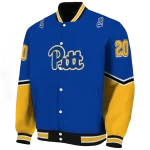 customized pittsburgh panthers chevron style royal blue varsity jacket best selling