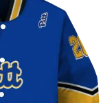 customized pittsburgh panthers chevron style royal blue varsity jacket best selling