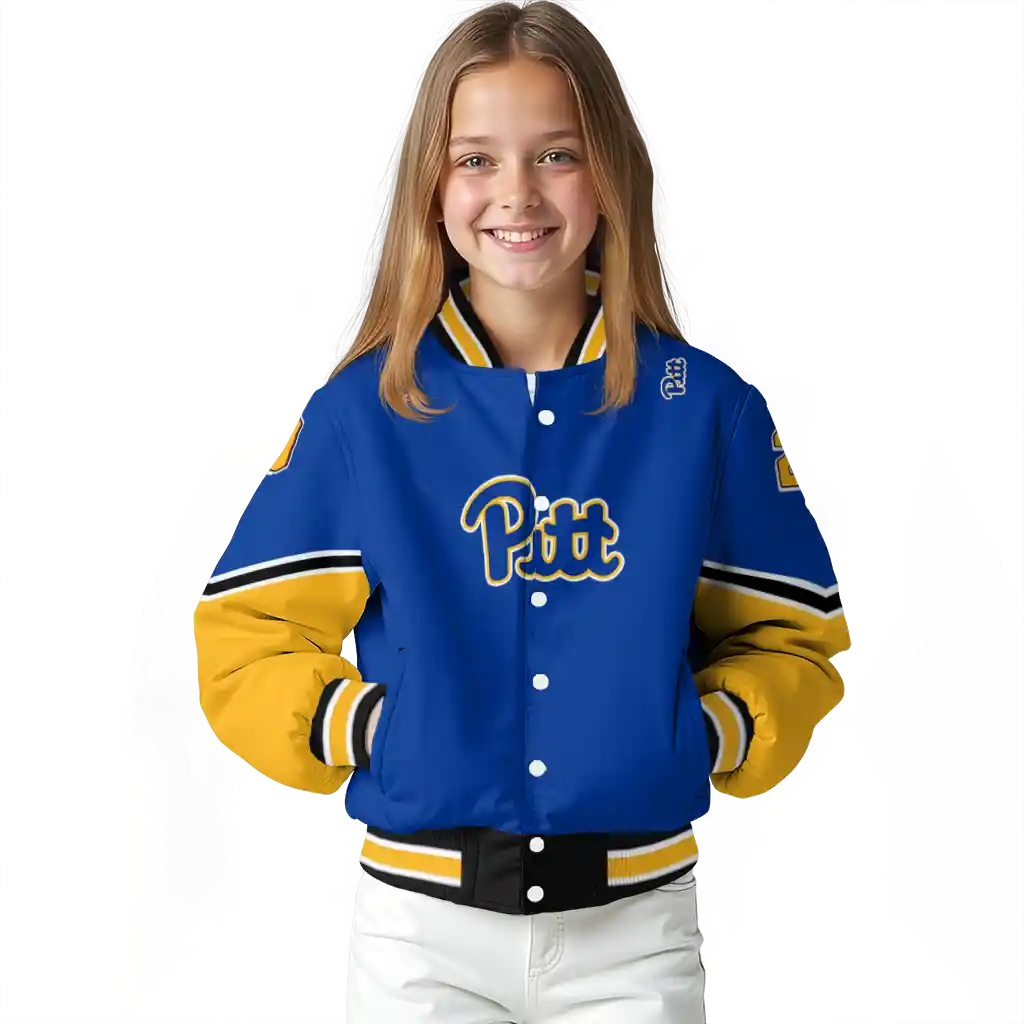 customized pittsburgh panthers chevron style royal blue varsity jacket top rated customized pittsburgh panthers chevron style royal blue varsity jacket top rated