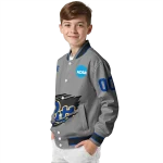 customized pittsburgh panthers feral slash grey varsity jacket best selling