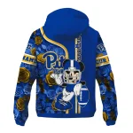customized pittsburgh panthers football micky mouse royal blue windbreaker jacket best selling