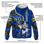 customized pittsburgh panthers football micky mouse royal blue windbreaker jacket best selling