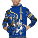 customized pittsburgh panthers football micky mouse royal blue windbreaker jacket best selling