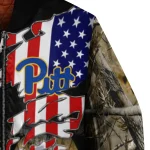 customized pittsburgh panthers patriot deer camouflage bomber jacket best selling
