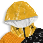 customized pittsburgh penguins arrow matrix yellow black windbreaker jacket best selling