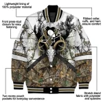 customized pittsburgh penguins deer skull camouflage white varsity jacket best selling