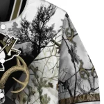 customized pittsburgh penguins deer skull camouflage white varsity jacket best selling