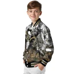 customized pittsburgh penguins deer skull camouflage white varsity jacket best selling