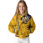 customized pittsburgh penguins usa flag rips yellow varsity jacket best selling