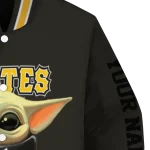 customized pittsburgh pirates adorable yoda black varsity jacket best selling