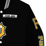 customized pittsburgh pirates american flag skull black varsity jacket best selling
