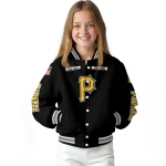 customized pittsburgh pirates american flag skull black varsity jacket best selling
