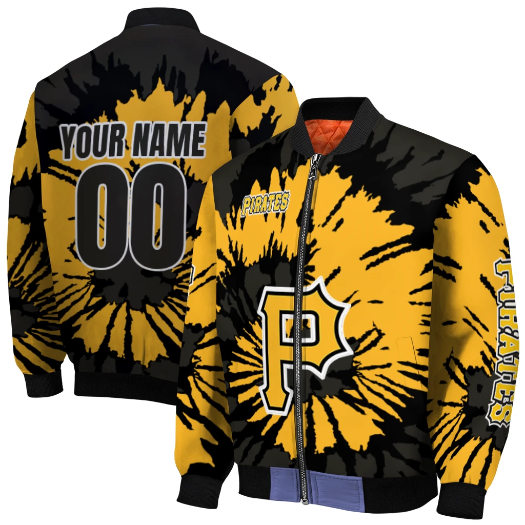 customized pittsburgh pirates burst splatter black bomber jacket best selling customized pittsburgh pirates burst splatter black bomber jacket best selling
