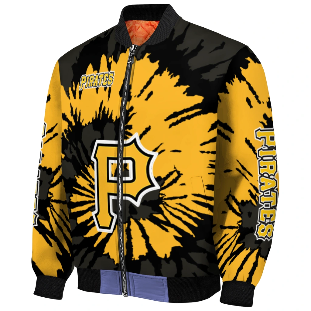 customized pittsburgh pirates burst splatter black bomber jacket fashion forward customized pittsburgh pirates burst splatter black bomber jacket fashion forward