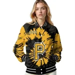 customized pittsburgh pirates burst splatter black varsity jacket best selling