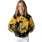 customized pittsburgh pirates burst splatter black varsity jacket best selling