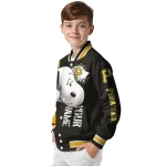 customized pittsburgh pirates snoopy head black varsity jacket best selling