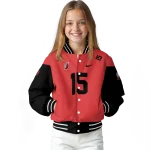 customized portland trail blazers team patch red varsity jacket best selling
