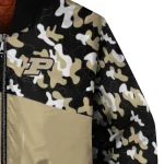 customized purdue boilermakers camouflage splash gold bomber jacket best selling