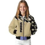 customized purdue boilermakers camouflage splash gold bomber jacket best selling