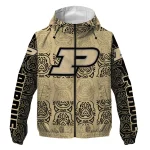 customized purdue boilermakers cat eyes gold windbreaker jacket best selling