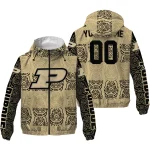 customized purdue boilermakers cat eyes gold windbreaker jacket best selling