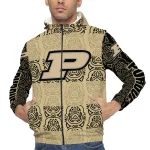 customized purdue boilermakers cat eyes gold windbreaker jacket best selling