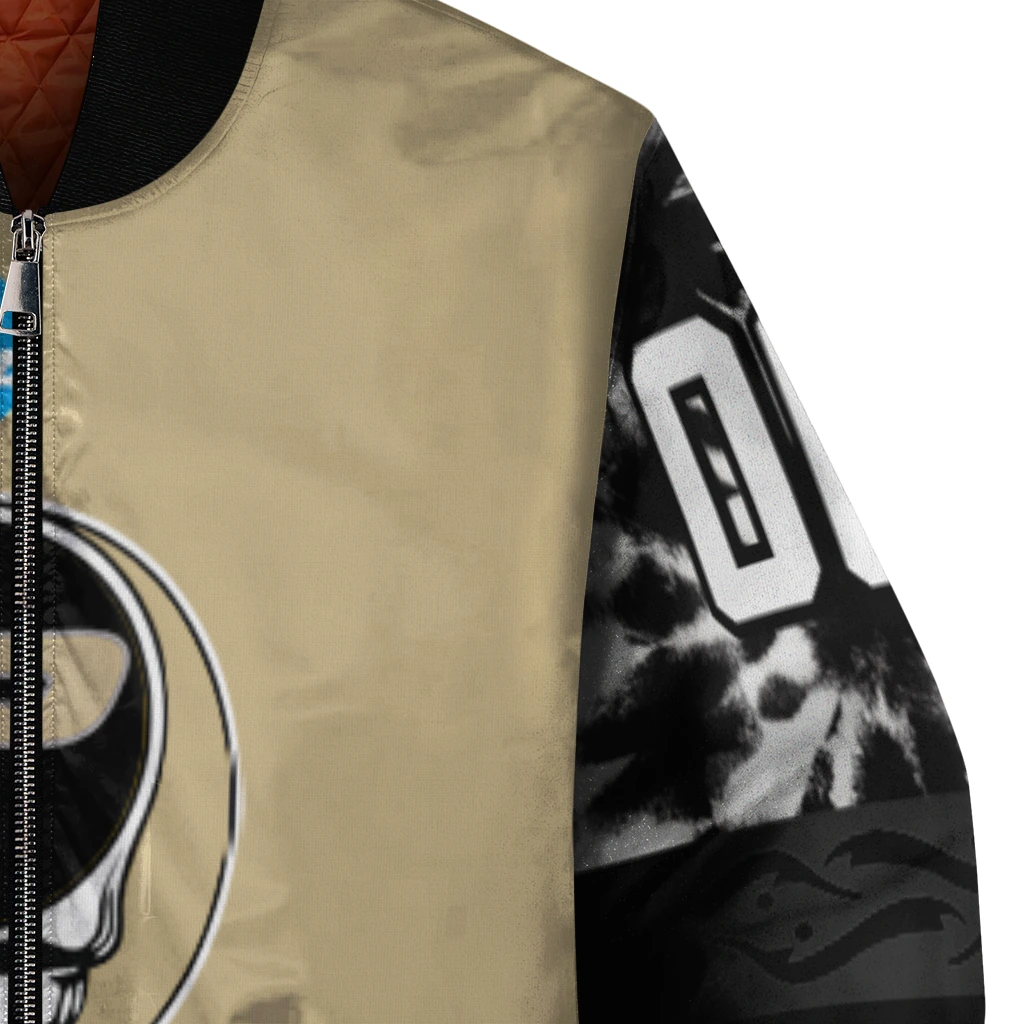 customized purdue boilermakers circle skull gold black bomber jacket premium grade customized purdue boilermakers circle skull gold black bomber jacket premium grade