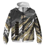 customized purdue boilermakers claw mesh gold gray windbreaker jacket best selling