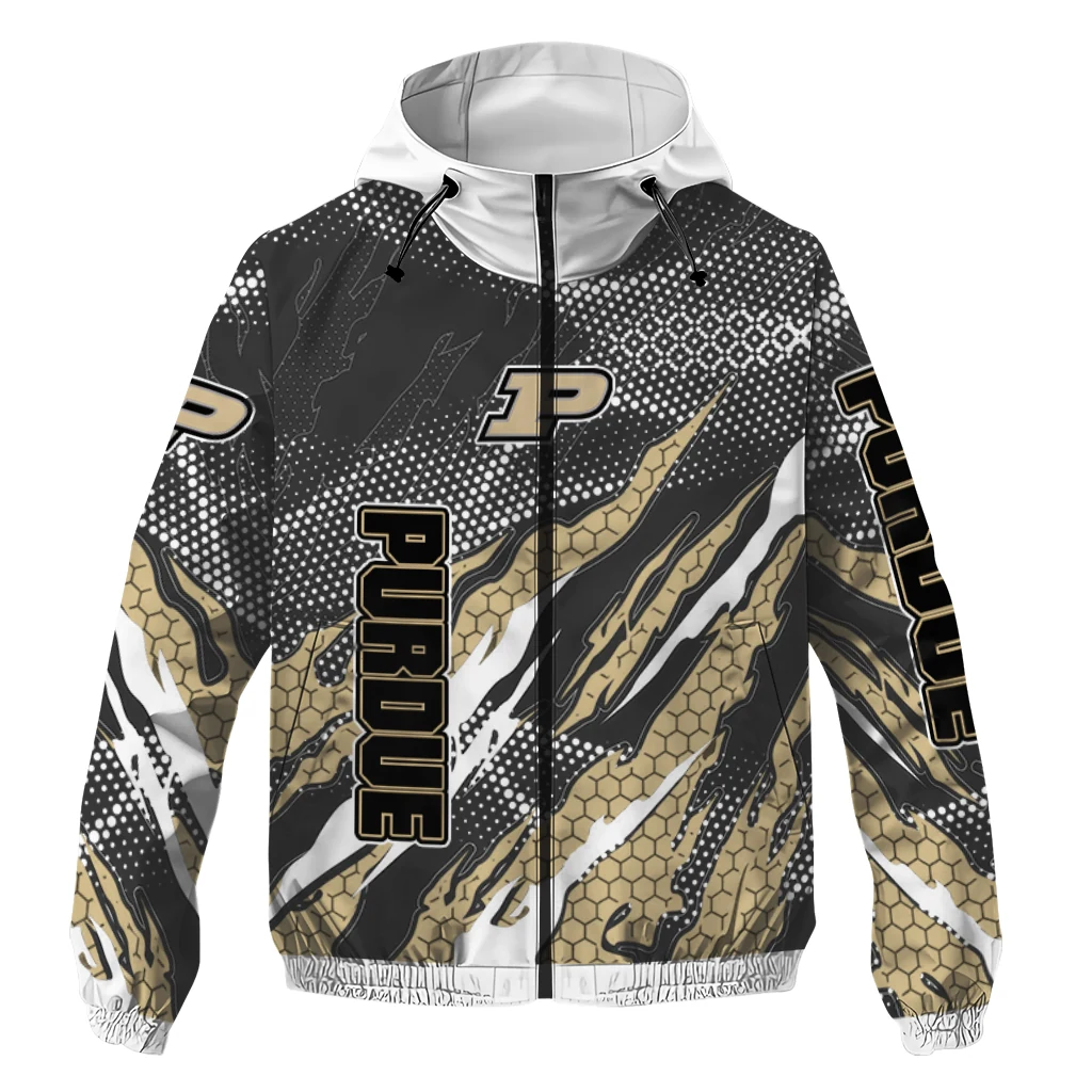 customized purdue boilermakers claw mesh gold gray windbreaker jacket best selling customized purdue boilermakers claw mesh gold gray windbreaker jacket best selling