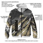 customized purdue boilermakers claw mesh gold gray windbreaker jacket best selling