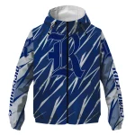 customized rice owls abstract streaks navy blue windbreaker jacket best selling