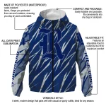customized rice owls abstract streaks navy blue windbreaker jacket best selling