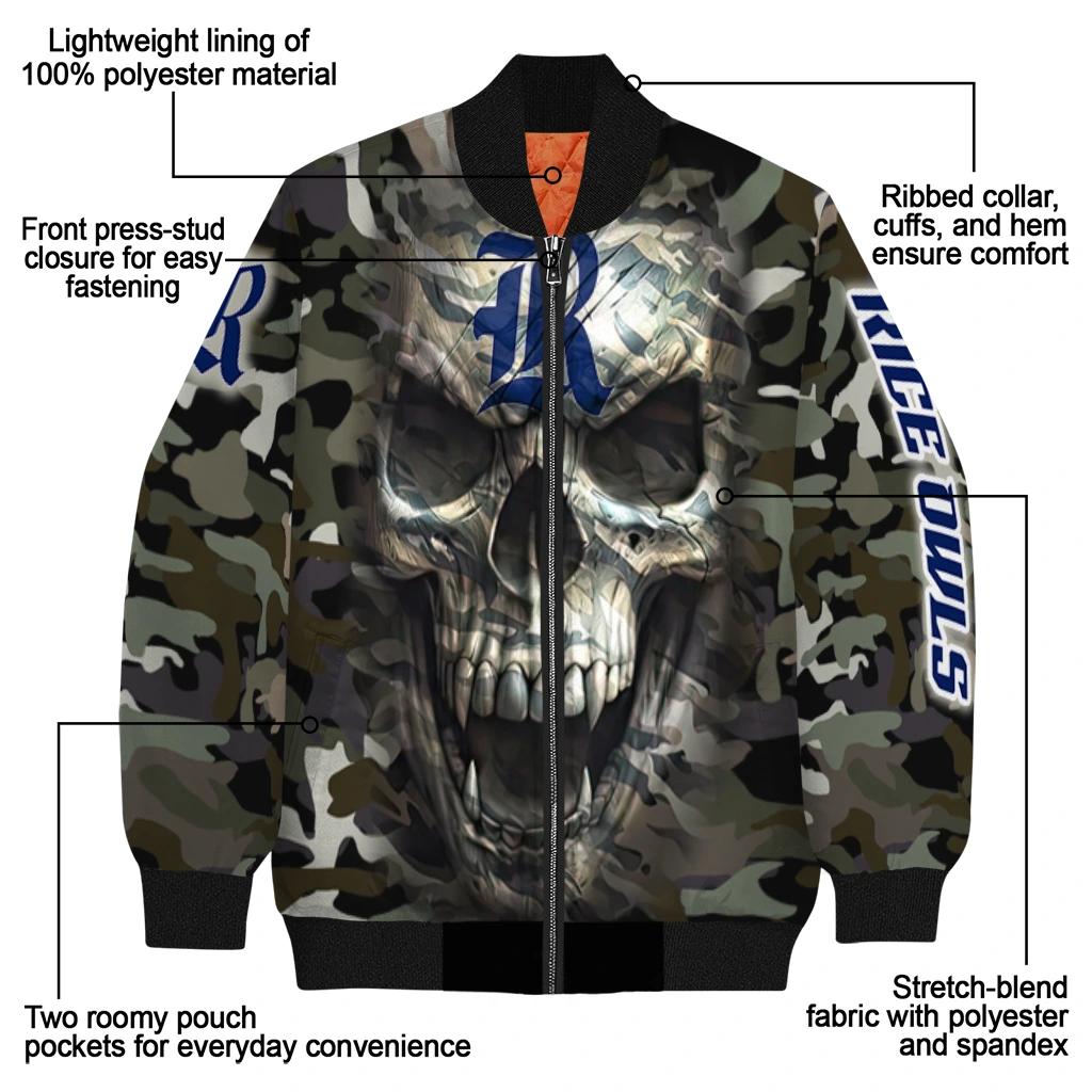 customized rice owls camouflage skull camouflage bomber jacket new arrival customized rice owls camouflage skull camouflage bomber jacket new arrival
