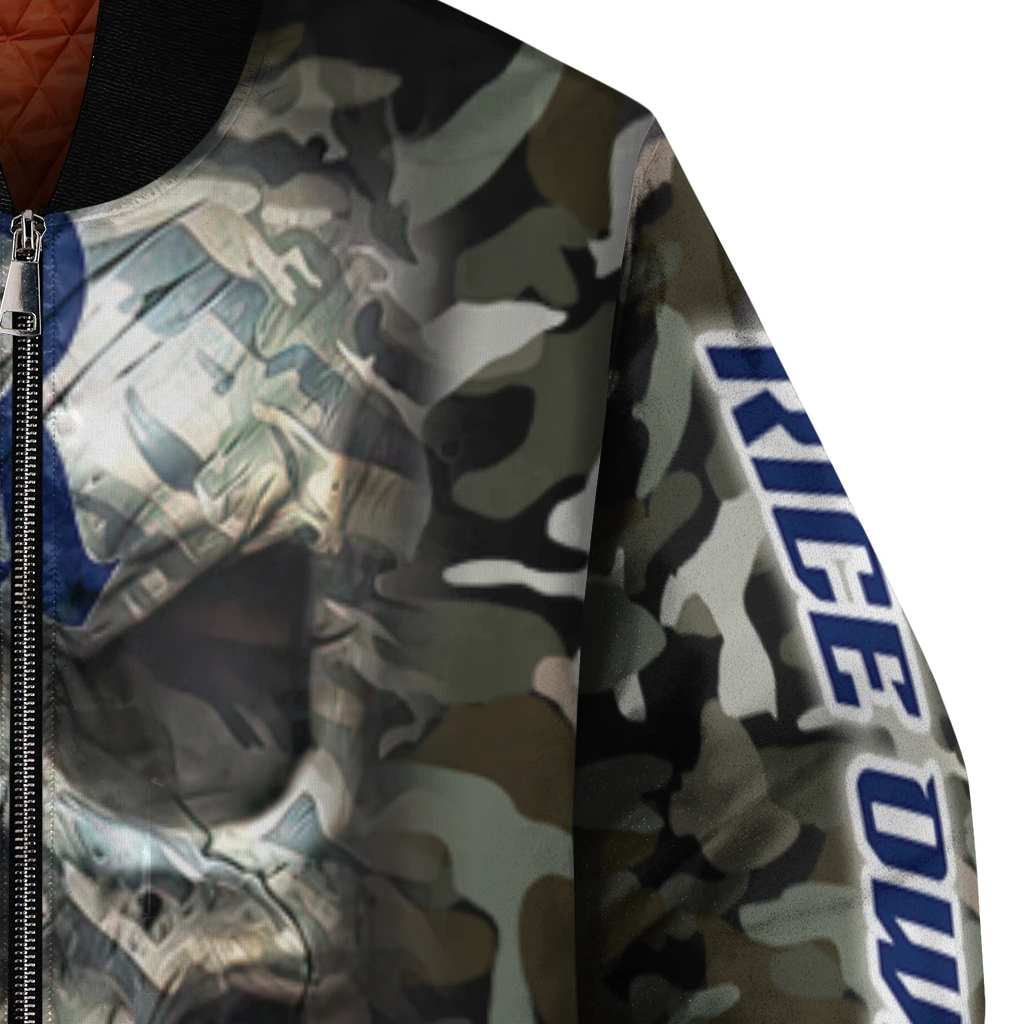 customized rice owls camouflage skull camouflage bomber jacket premium grade customized rice owls camouflage skull camouflage bomber jacket premium grade