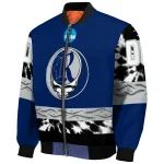 customized rice owls circle skull navy blue black bomber jacket best selling