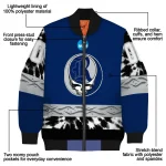 customized rice owls circle skull navy blue black bomber jacket best selling