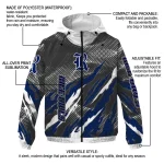 customized rice owls claw mesh navy blue gray windbreaker jacket best selling