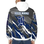 customized rice owls claw mesh navy blue gray windbreaker jacket best selling
