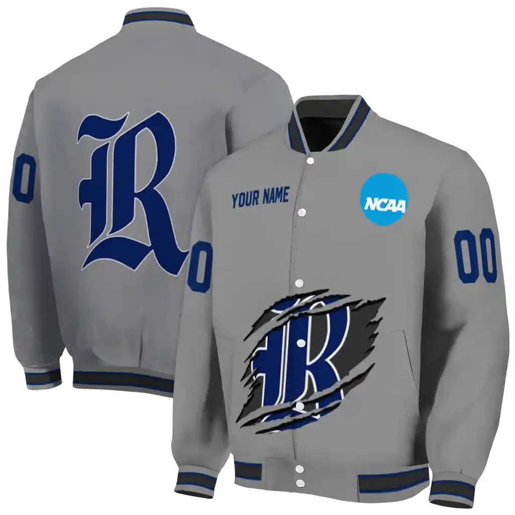 customized rice owls feral slash grey varsity jacket fashion forward customized rice owls feral slash grey varsity jacket fashion forward