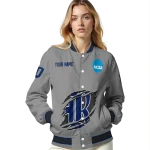 customized rice owls feral slash grey varsity jacket best selling