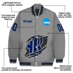 customized rice owls feral slash grey varsity jacket best selling