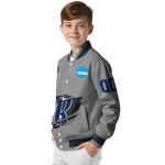customized rice owls feral slash grey varsity jacket best selling