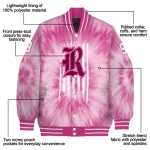 customized rice owls pink tie dye pink varsity jacket best selling