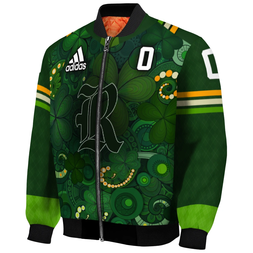 customized rice owls shamrock vortex green bomber jacket fashion forward customized rice owls shamrock vortex green bomber jacket fashion forward