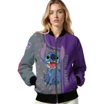 customized sacramento kings stitch laughing purple bomber jacket best selling