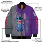customized sacramento kings stitch laughing purple bomber jacket best selling