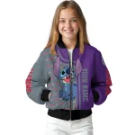 customized sacramento kings stitch laughing purple bomber jacket best selling