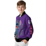 customized sacramento kings stitch laughing purple bomber jacket best selling