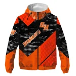 customized sam houston bearkats arrow matrix orange black windbreaker jacket best selling